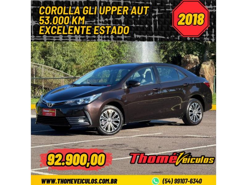 TOYOTA - COROLLA - 2018/2018 - Marrom - R$ 92.900,00