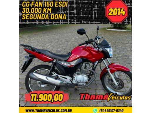 HONDA - CG 150 - 2014/2014 - Vermelha - R$ 11.900,00